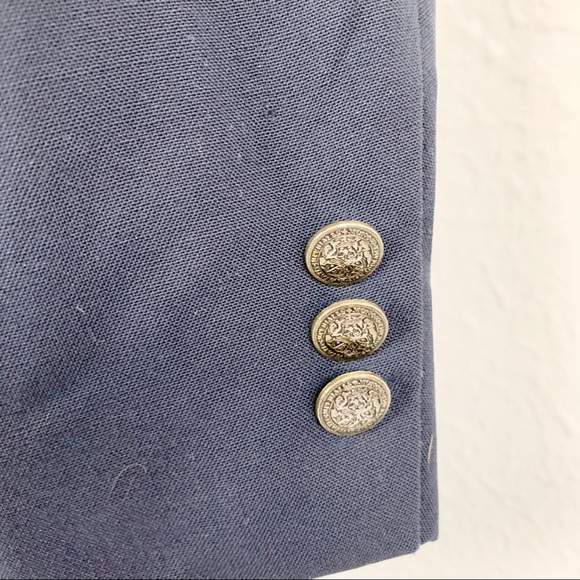 Oscar de la Renta Blue Wool Blazer Suit Coat B419 - Picture 2 of 5